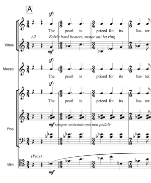 Extract from score